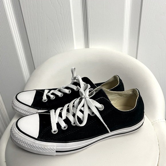 Converse Chuck Taylor All Star Double Tongue Black Iris Purple Lo Top - Picture 4 of 8